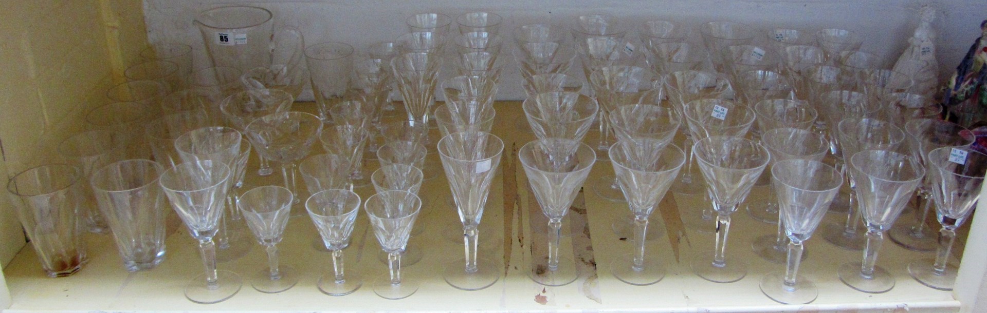 Appraisal: A Waterford crystal part suite of stemware in the 'Sheila'