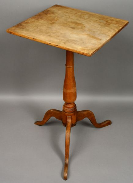 Appraisal: Early th Century candle stand h x w x d