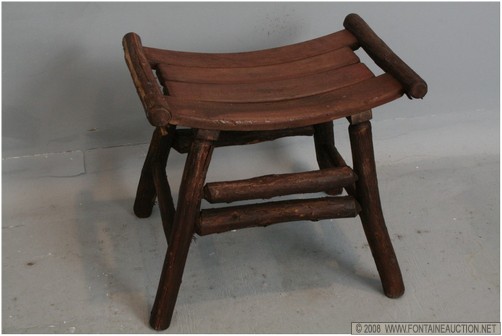 Appraisal: CEDAR STOOL W x H x D