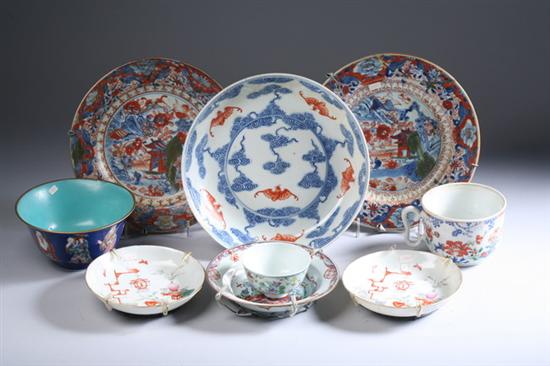 Appraisal: NINE PIECES CHINESE PORCELAIN Qing dynasty Doucai bowl Yongzheng mark