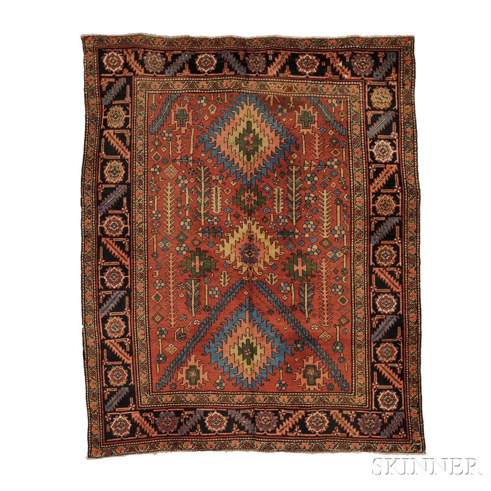 Appraisal: Heriz Rug Northwest Persia early th century the light red