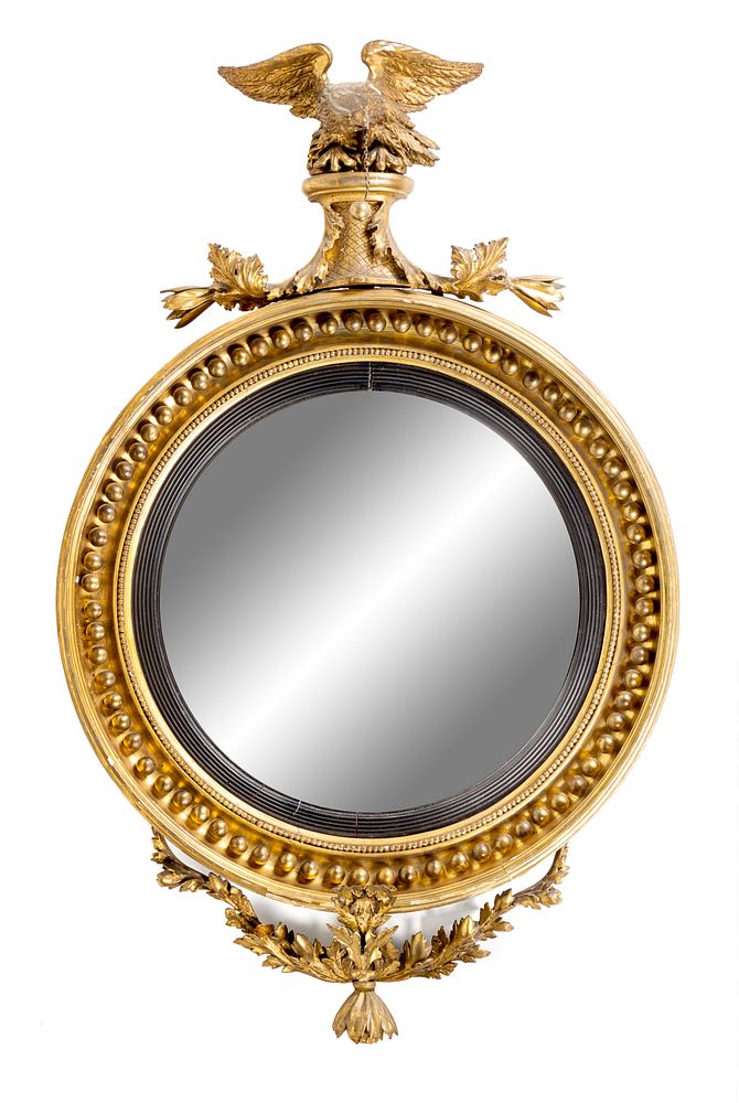 Appraisal: A George III Giltwood Mirror A George III Giltwood Mirror