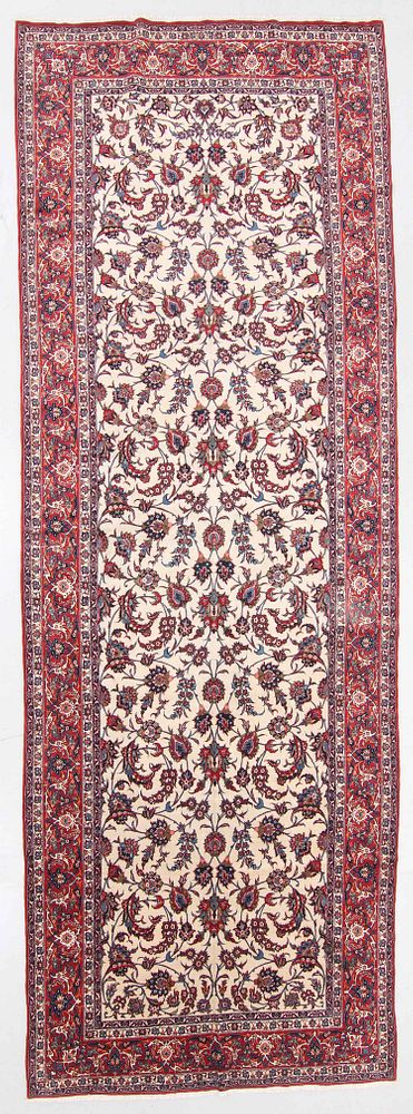 Appraisal: Semi-Antique Isfahan Rug Persia ' '' x ' '' Semi-Antique