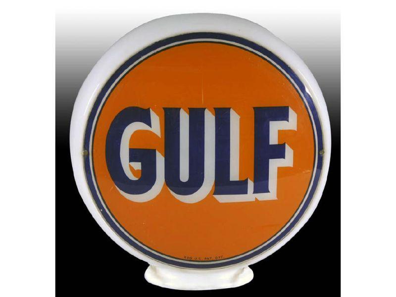 Appraisal: Gulf -Piece Gas Globe Description - '' T s to