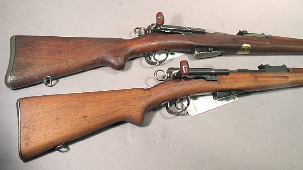 Appraisal: A lot of four military rifles Comprising Swiss Schmidt-Rubin Model