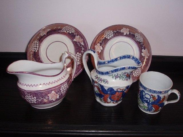 Appraisal: A Spode No cream jug and tea cup and a