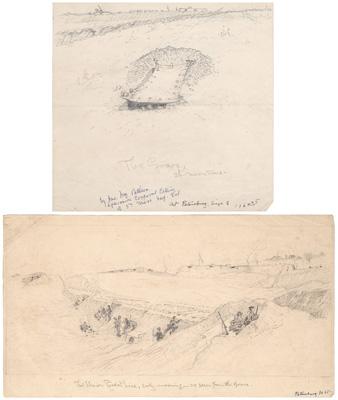 Appraisal: Two James Pattison Civil War sketches James William Pattison Illinois