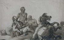 Appraisal: Attr Peter Heinrich Lambert von Hess German - Mural study