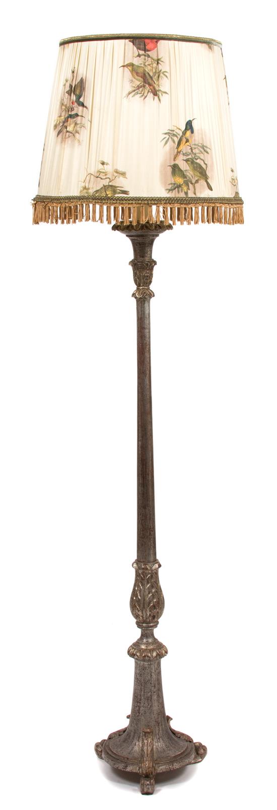 Appraisal: Sale Lot A Painted Wood Floor Lamp th century with