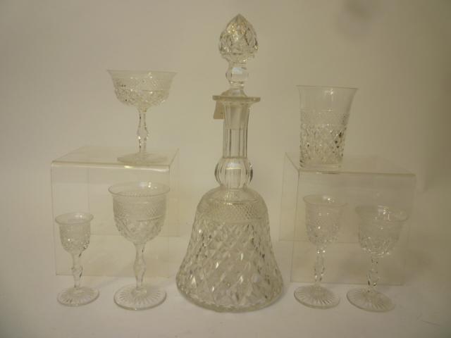 Appraisal: A WINE GLASS in th century style the plain ogee