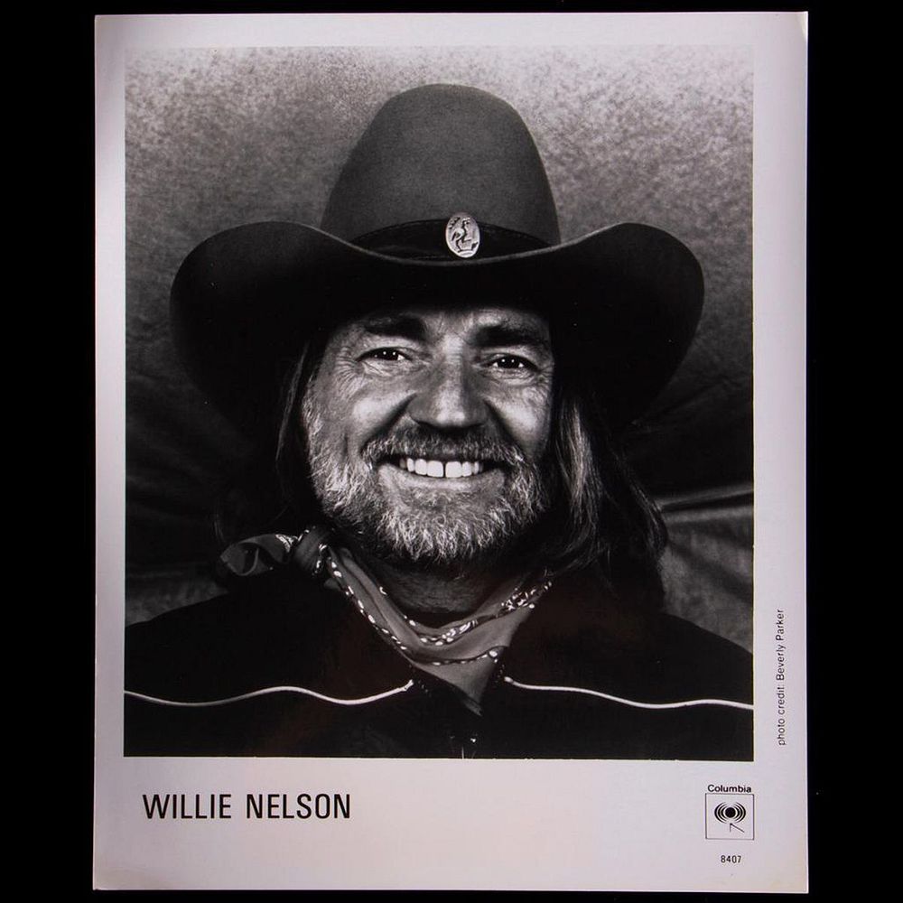 Appraisal: Willie Nelson promo photo An x promo photo for Willie