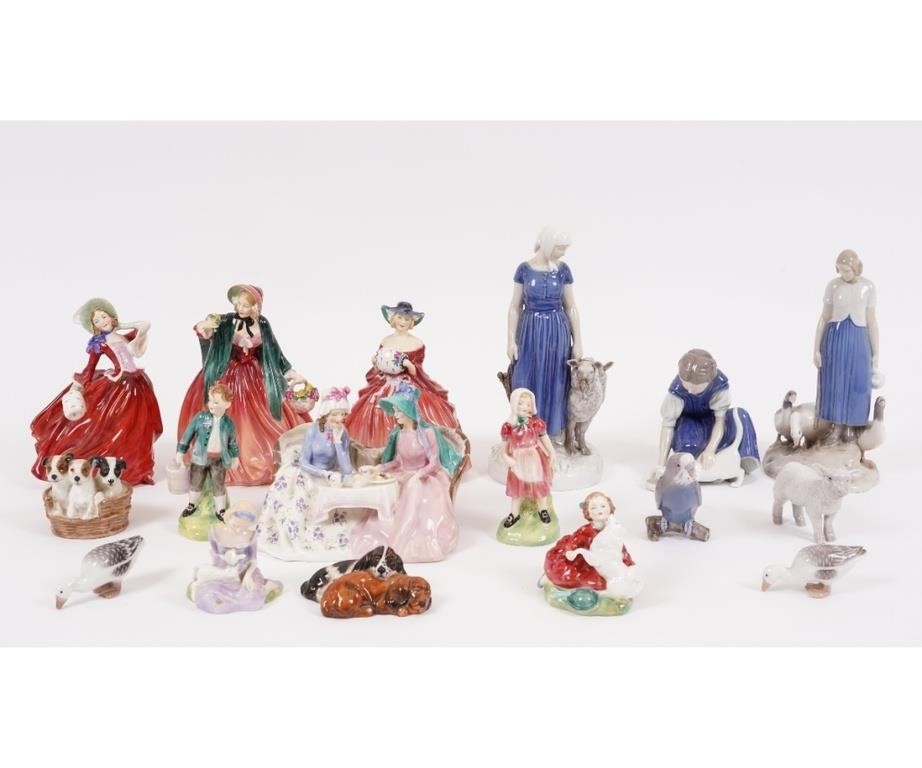 Appraisal: Royal Doulton figures along with B G figures etc Largest