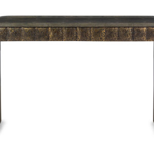 Appraisal: An R Y Augousti Shagreen Console Table Paris th Century