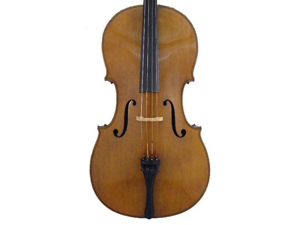 Appraisal: Good early th century German violoncello the two piece back