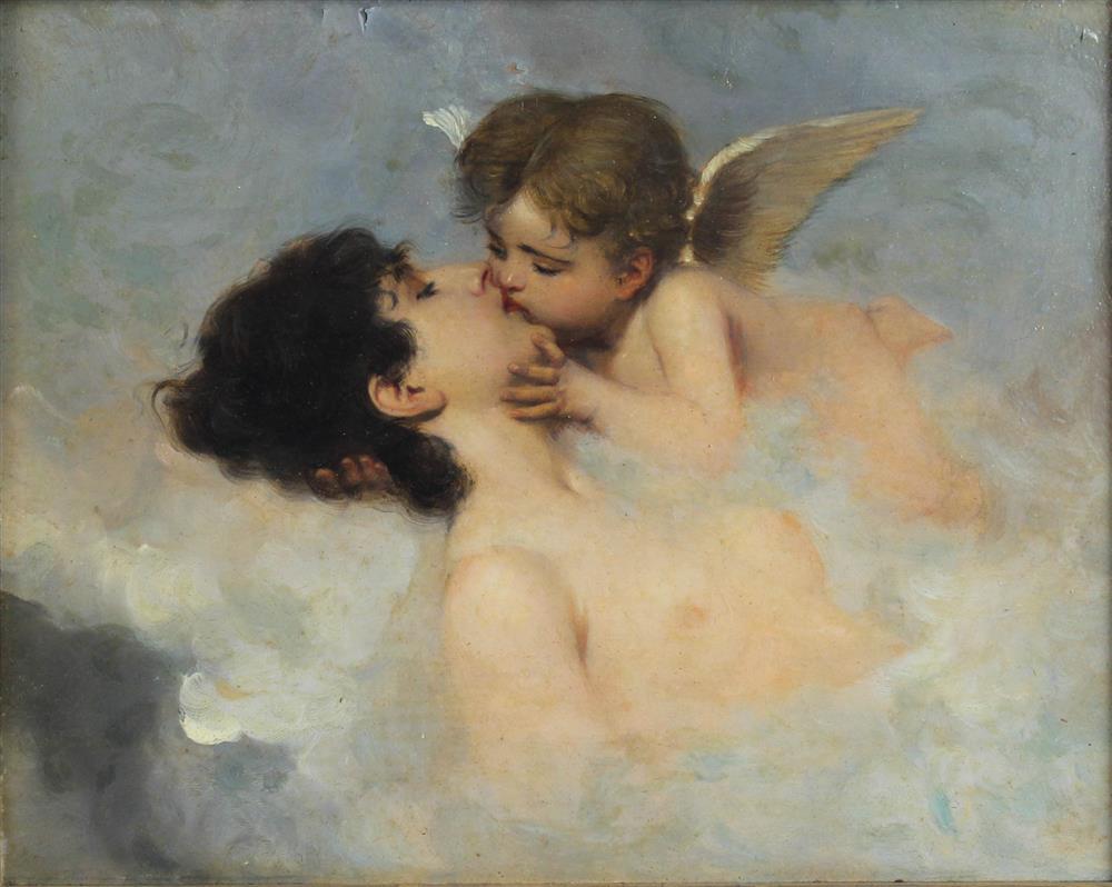 Appraisal: AFTER WILLIAM ADOLPHE BOUGUERAU TH CENTURY VENUS AND CUPID Oil