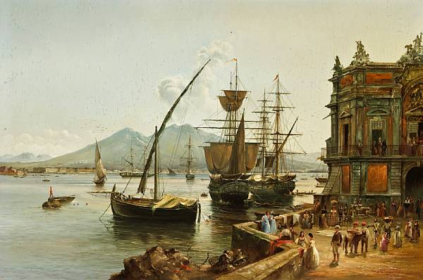 Appraisal: Heinz Scholtz German b A view of the harbor at