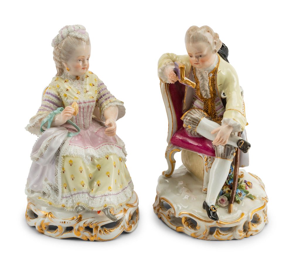 Appraisal: A Pair of Meissen Porcelain Figures A Pair of Meissen