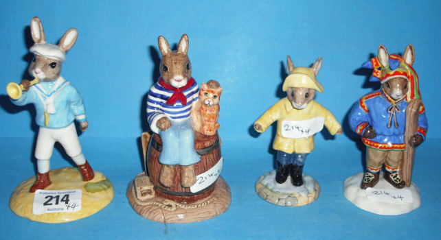 Appraisal: Royal Doulton Bunnykins Figures Cabin Boy DB Winter Lapland DB