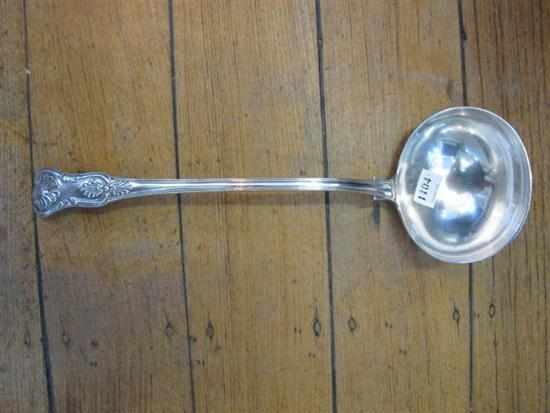 Appraisal: VICTORIAN STERLING SILVER KINGS PATTERN SOUP LADLE APPROXIMATELY GMS