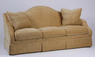 Appraisal: Custom designed three seat sofa l Custom designed three-seat sofa