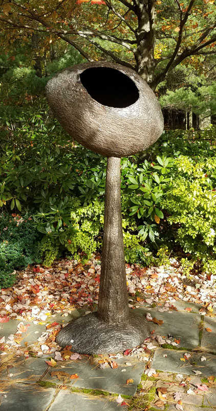 Appraisal: LARRY GRIFFITHS PRIMAL EGG Steel and stainless steel unmarked in