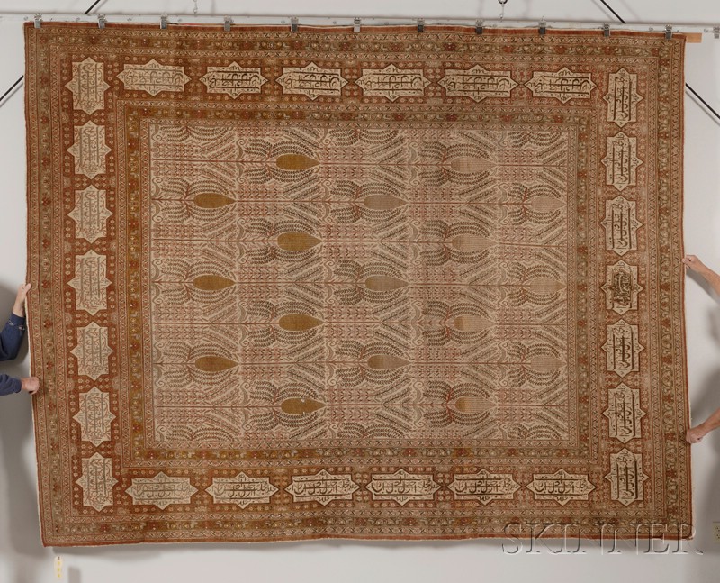 Appraisal: Tabriz Carpet Northwest Persia late th century even wear to