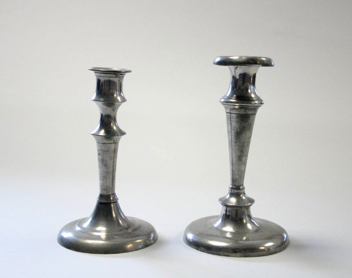 Appraisal: PEWTER CANDLESTICK OSTRANDER AND NORRIS NEW YORK CIRCA - TOGETHER