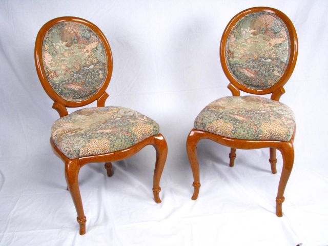 Appraisal: Pair of Weiman Decorator Side Chairs with upholstered seat and