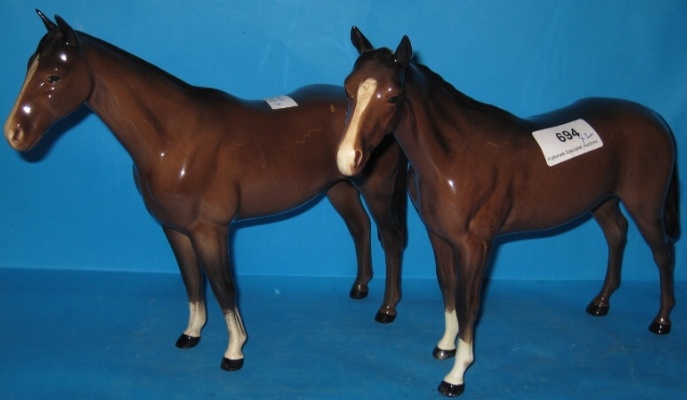 Appraisal: Beswick Horses Imperial And Bois Roussel Racehorse