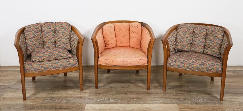 Appraisal: Set of Mid Century Modern Style club chairs th Century