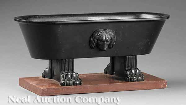 Appraisal: An Italian Grand Tour Black Slate Jardini re in the