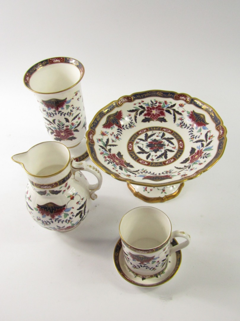 Appraisal: Royal Worcester Porcelain decorated in the Prince Regent pattern some