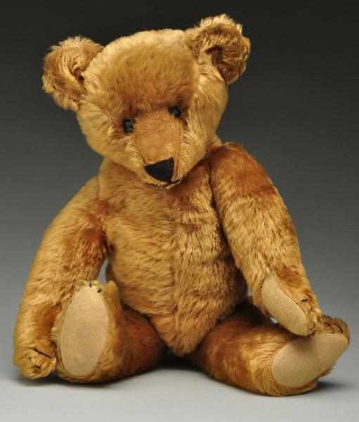 Appraisal: Ideal Golden Mohair Ideal Bear Description Circa Shoe button eyes