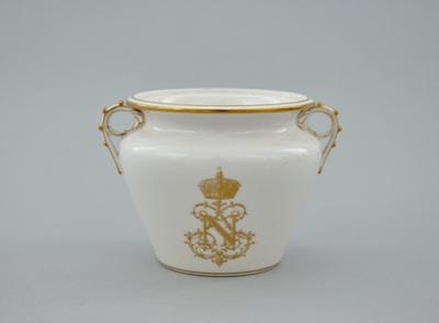 Appraisal: A Sevres Armorial Porcelain Sugar Bowl Napoleon III ca White