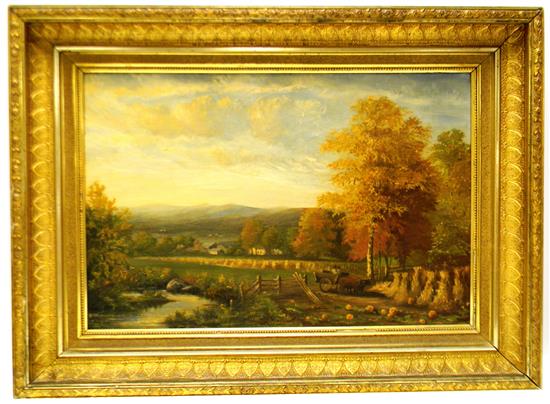 Appraisal: G W Hoyle American th C Scene from Farmington Conn