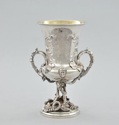 Appraisal: A Silver and Gilt Campana-Shaped Cup From Muriel S Butkin