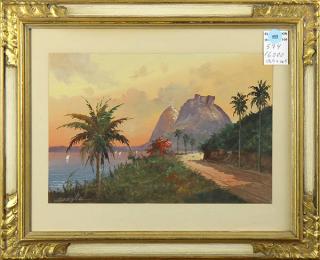 Appraisal: Painting Reinaldo Manzke Reinaldo Manzke Brazilian - Sugar Loaf Mountain