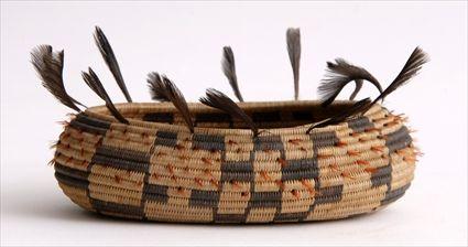 Appraisal: CALIFORNIA POMO BASKET in in diam See Pleasing The Spirits