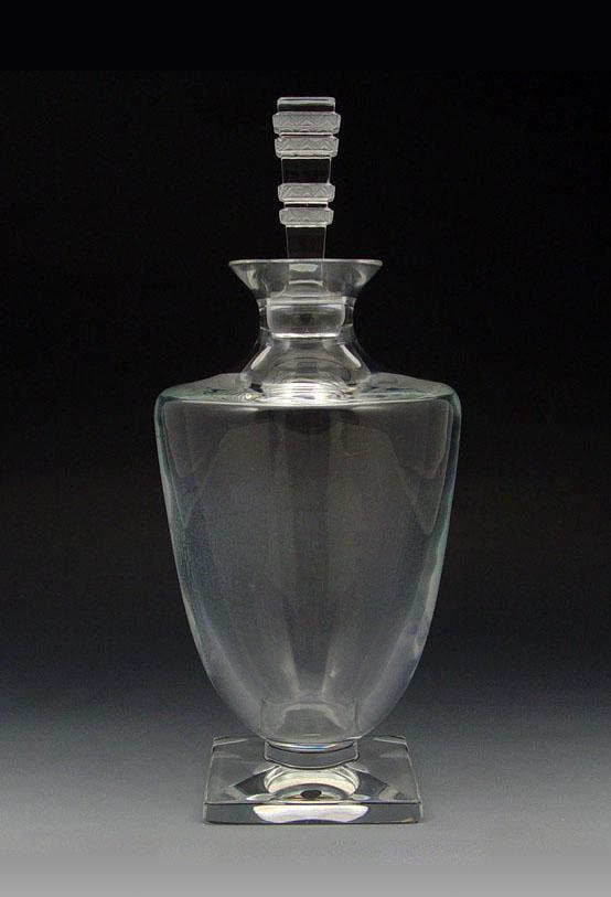 Appraisal: LALIQUE ''ARGOS'' FRENCH CRYSTAL DECANTER With original sculptural stopper Signed