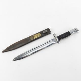 Appraisal: Israeli Bayonet With Scabbard Israeli Bayonet With Scabbard Tag With