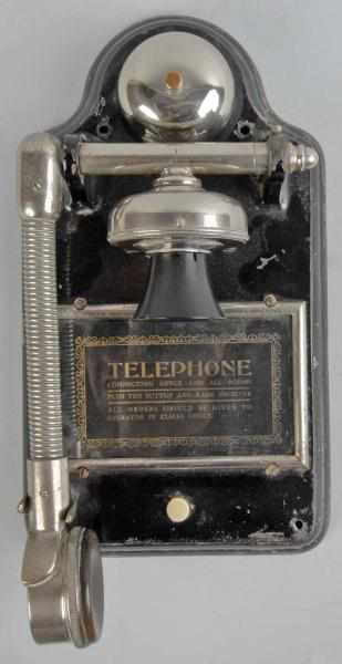 Appraisal: Holtzer-Cabot Hotel-a-Phone Telephone Description Circa Black cast iron and nickel