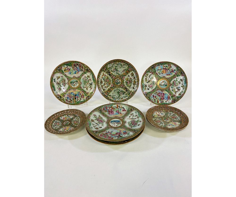 Appraisal: Eleven Rose Medallion Plates Eleven Rose Medallion plates all th