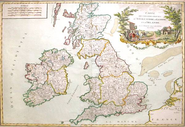 Appraisal: Robert S Carte des grandes routes d Angleterre d Ecosse