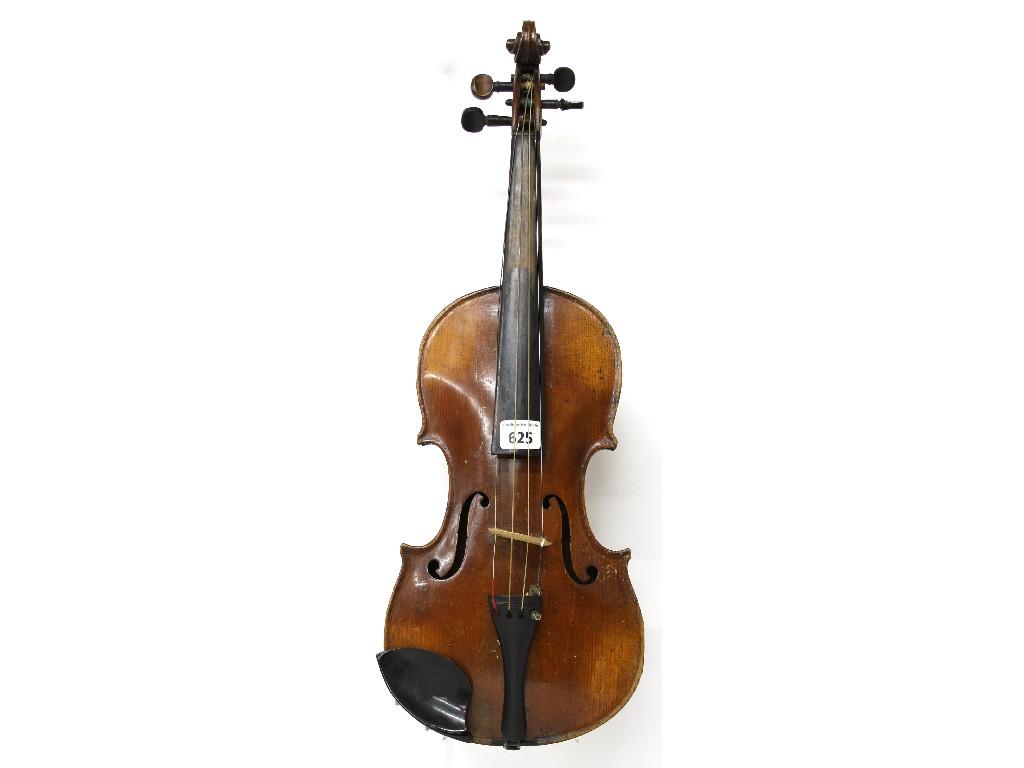 Appraisal: German violin circa cm