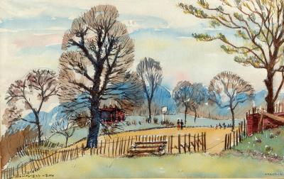 Appraisal: Sydney Arrobus - Hampstead Heath signed and inscribed ink and