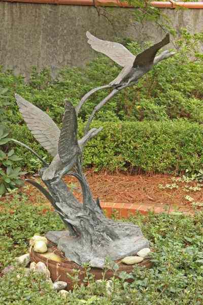 Appraisal: Custom Ducks in Flight Sculpturea fine and large scale cast