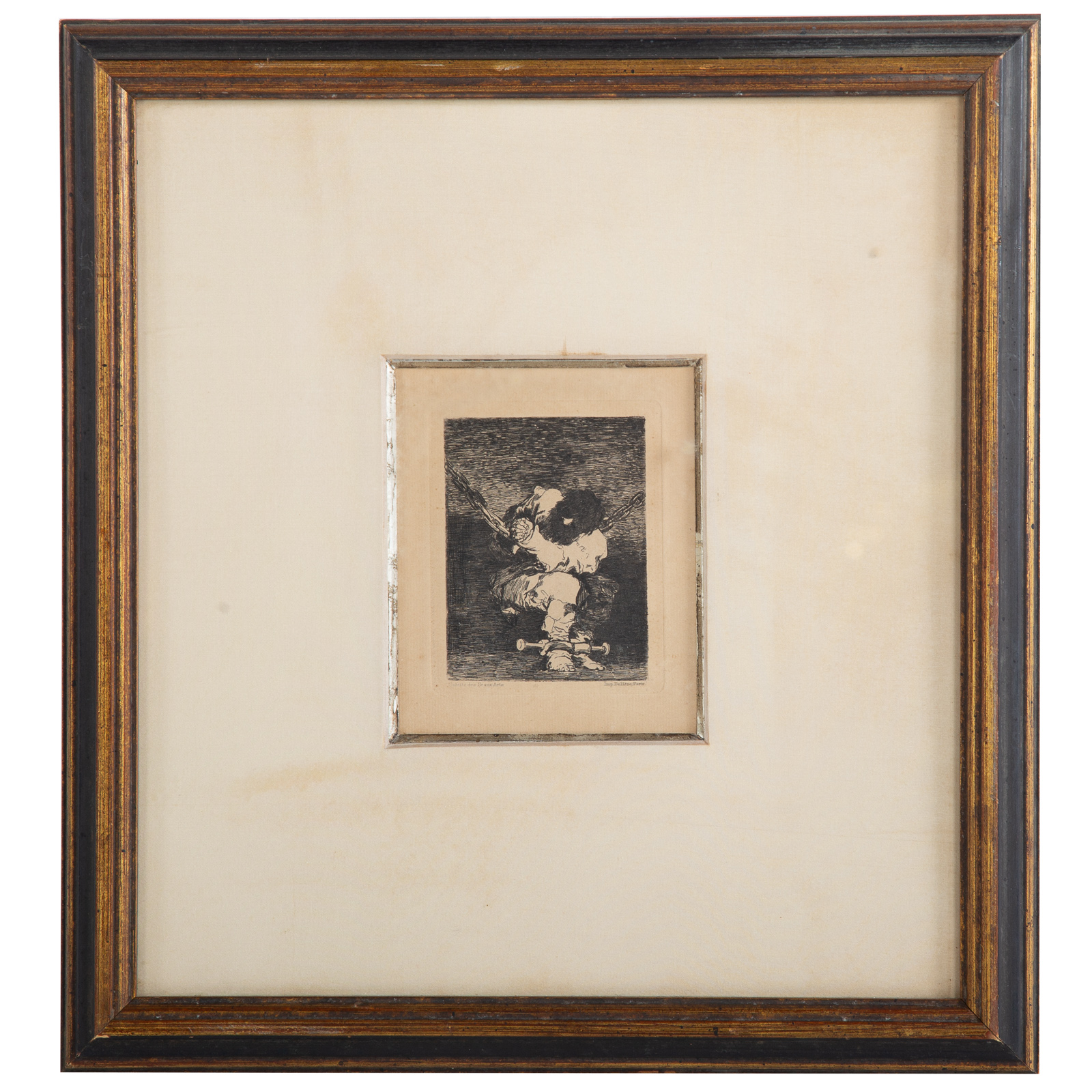 Appraisal: FRANCISCO DE GOYA THE LITTLE PRISONER ETCHING Spanish - From