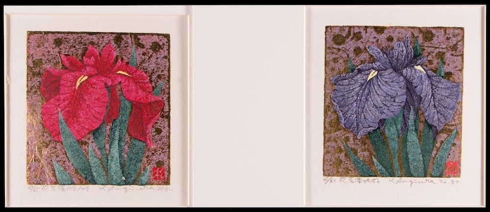 Appraisal: Kazutoshi SUGIURA Kazutoshi SUGIURA Title Two works Iris Iris Edition