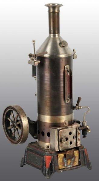 Appraisal: Schoenner No S Vertical Steam Engine Description Includes Feed water