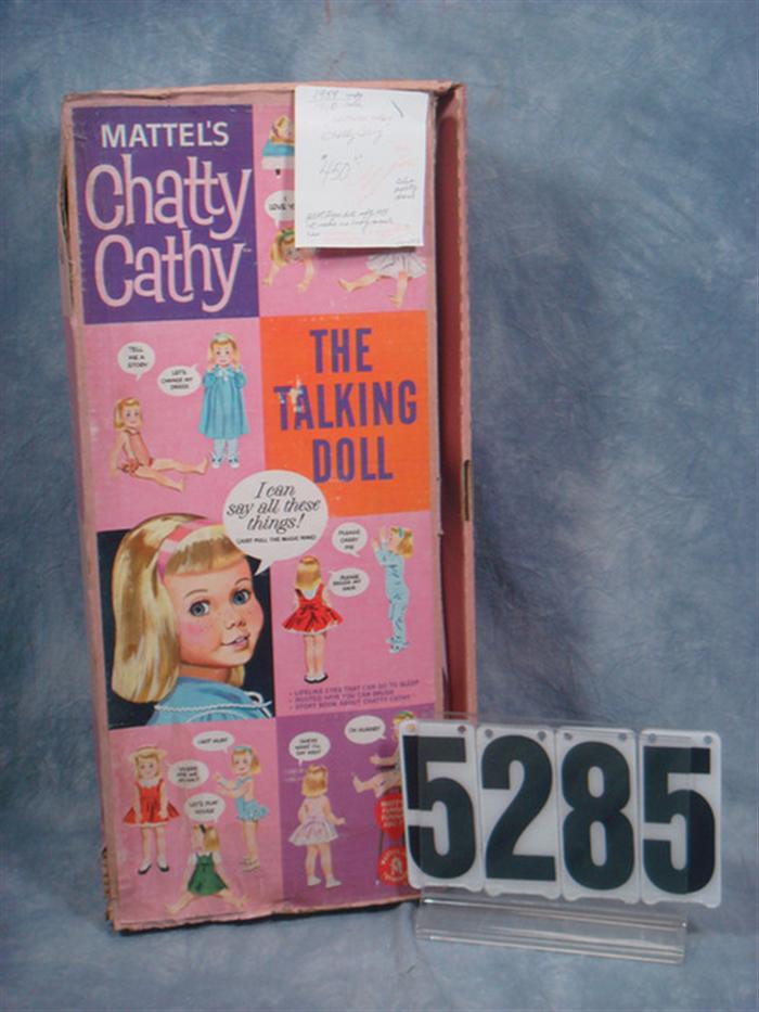 Appraisal: Mattel Chatty Cathy doll mint in original box all original